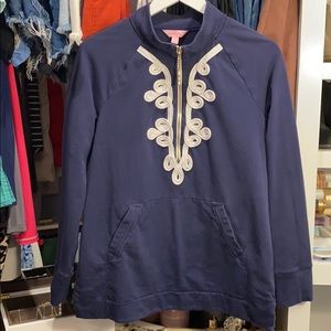 Navy Lilly Pulitzer 1/2 zip pullover